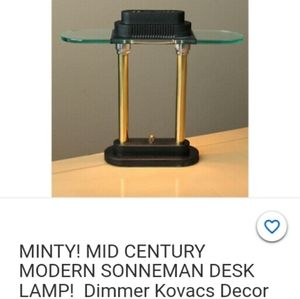 1980s modern bonneman desk lamps